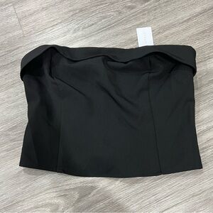 Dynamite Black Strapless Top Nella Mini Tube Top M